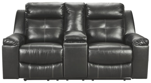 Kempten - Black - Dbl Rec Loveseat W/Console - Simple Home Plus