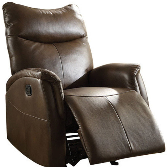 Leather-Aire Motion Recliner - Brown