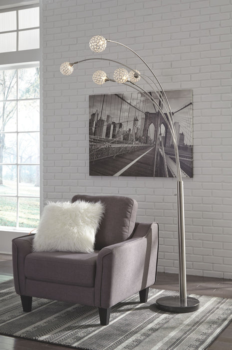 Winter - Silver Finish - Metal Arc Lamp - Simple Home Plus