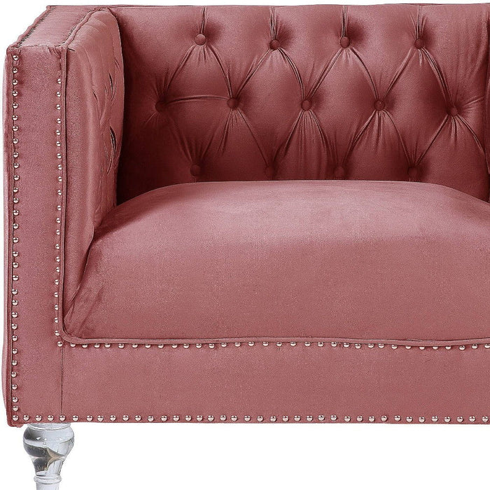 Tufted Arm Chair - Pink