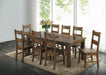 Coleman - Rectangular Dining Table - Rustic Golden Brown - Simple Home Plus