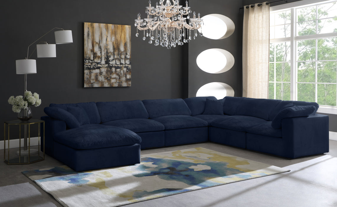 Cozy - Modular Sectional Cloud 7 Piece - Navy