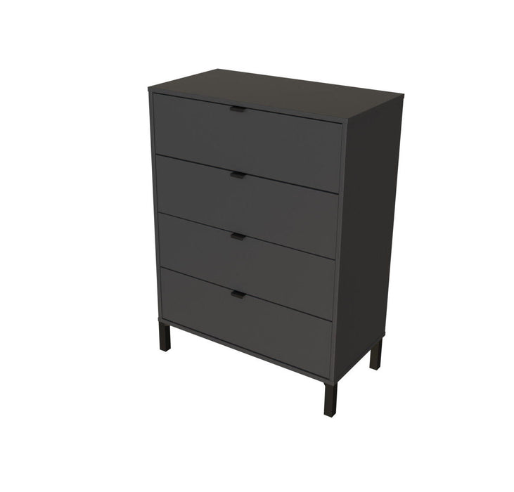 Four Drawer Standard Chest - Gray