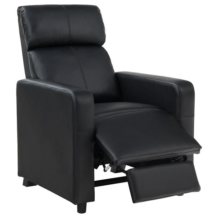 Toohey - Home Theater Push Back Recliner - Black - Simple Home Plus