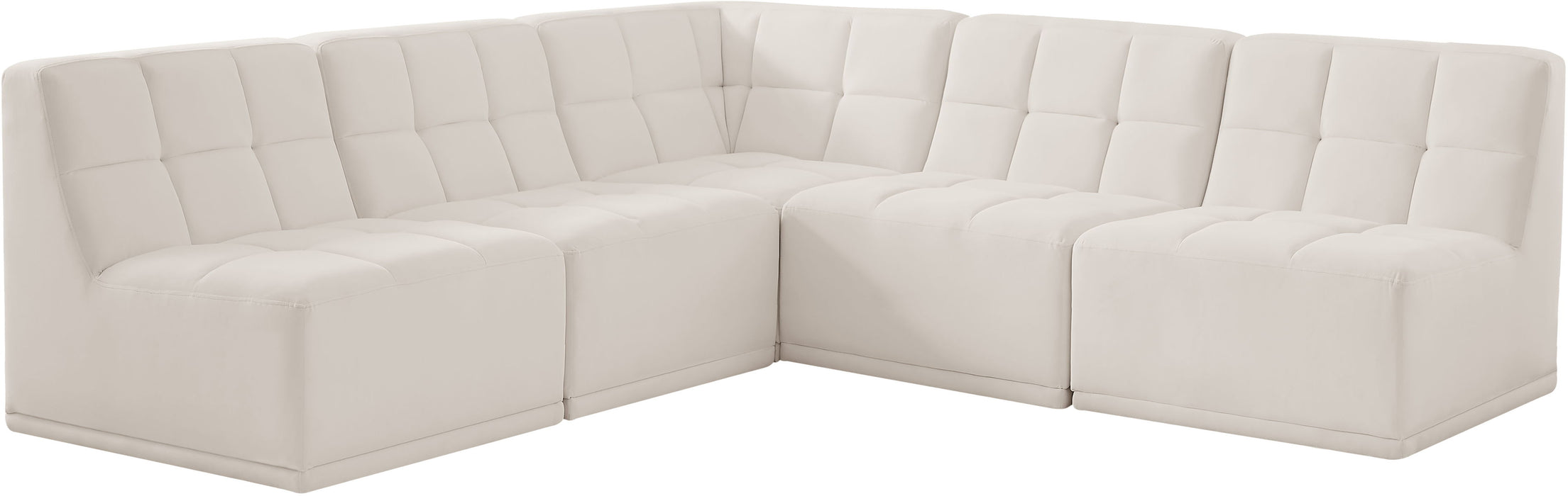 Relax - Modular Sectional 5 Piece - Cream