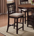 Lavon - Lattice Back Counter Stools (Set of 2) - Tan And Espresso - Simple Home Plus