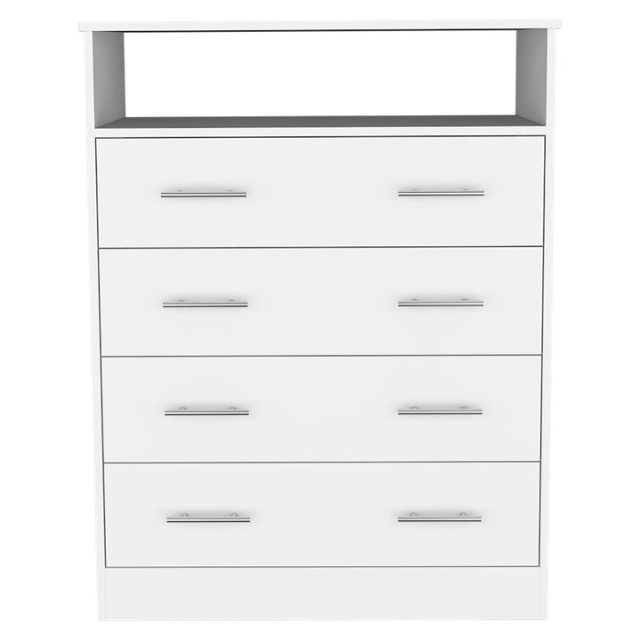 4 Drawer Dresser - White