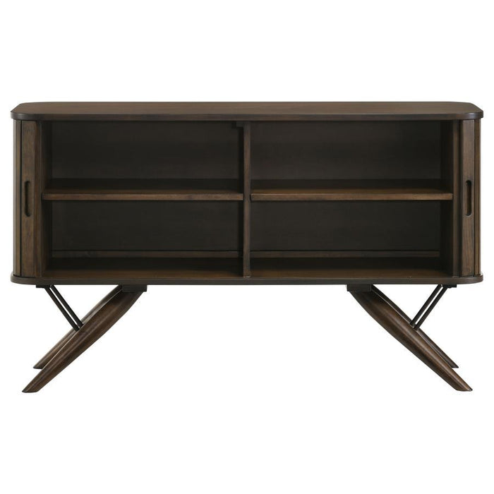 Wes - 2-Door Rectangular Server - Dark Walnut - Simple Home Plus