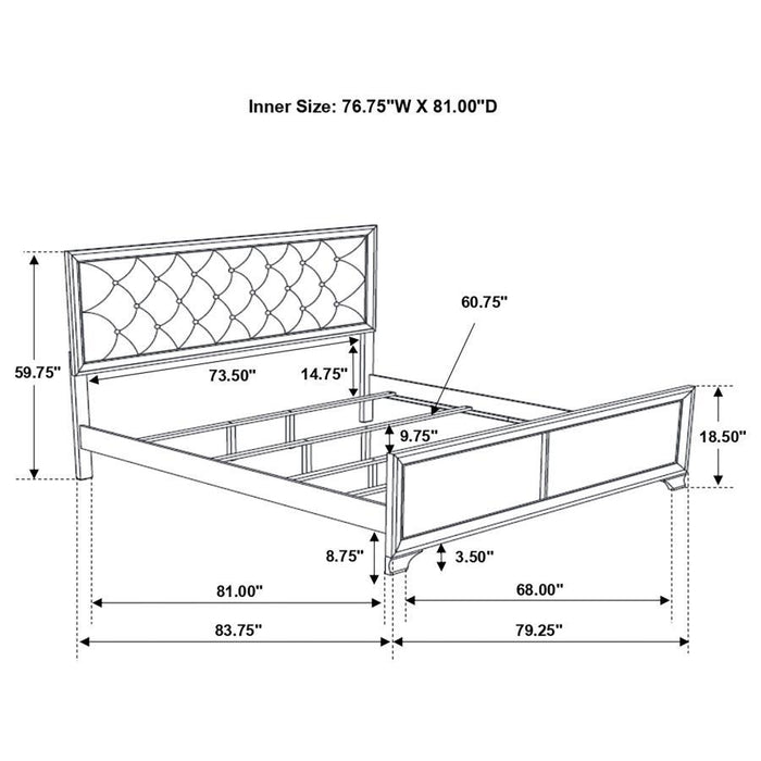 Beaumont - Upholstered Bed - Simple Home Plus