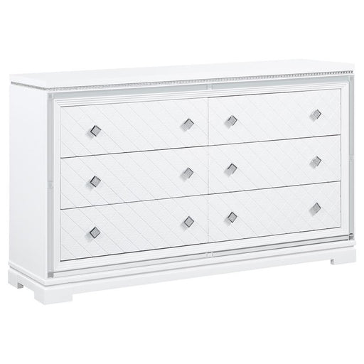 Eleanor - Rectangular 6-Drawer Dresser - Simple Home Plus