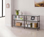 Kate - 2-Tier Bookcase - Black Nickel - Simple Home Plus