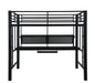 Avalon - Full Workstation Loft Bed - Black - Simple Home Plus