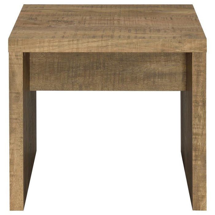 Lynette - Square Engineered Wood End Table - Mango - Simple Home Plus