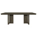 Kelly - Rectangular Dining Table - Dark Gray - Simple Home Plus