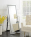 Novak - Rectangular Cheval Floor Mirror - Silver - Simple Home Plus