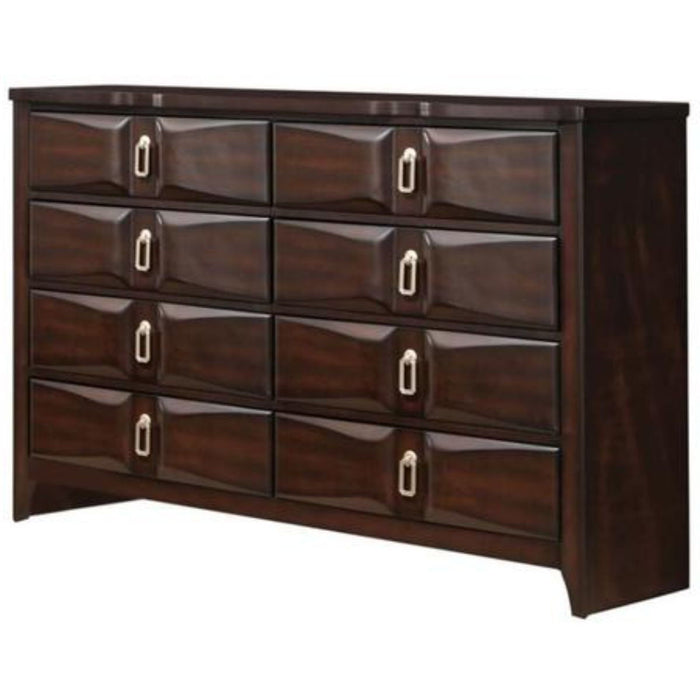 Eight Drawer Double Dresser - Espresso