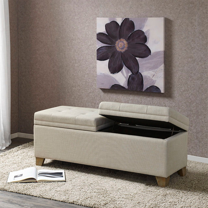 Ashcroft - Soft Close Storage Bench - Natural