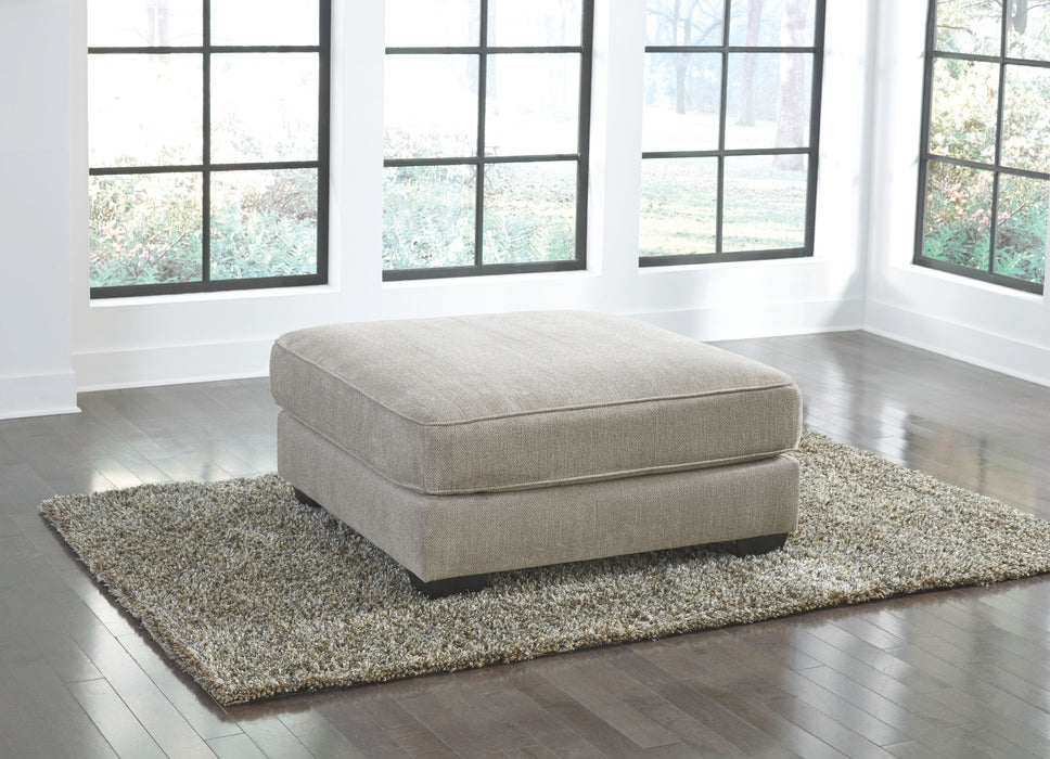 Ardsley - Pewter - Oversized Accent Ottoman - Simple Home Plus