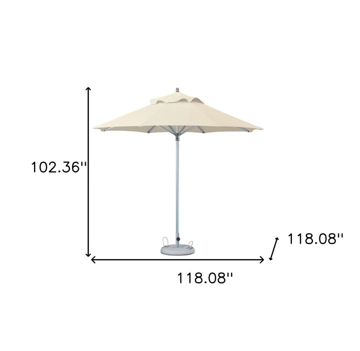 Polyester Round, Market Patio Umbrella - Ecru