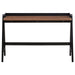 Raul - Writing Desk With USB Ports - Walnut And Black - Simple Home Plus