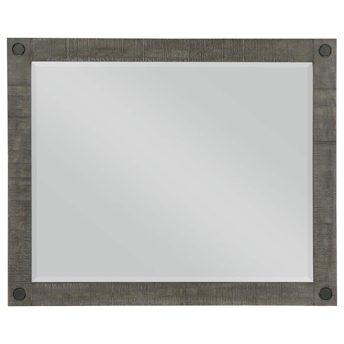 Lilith - Rectangular Dresser Mirror - Distressed Gray - Simple Home Plus