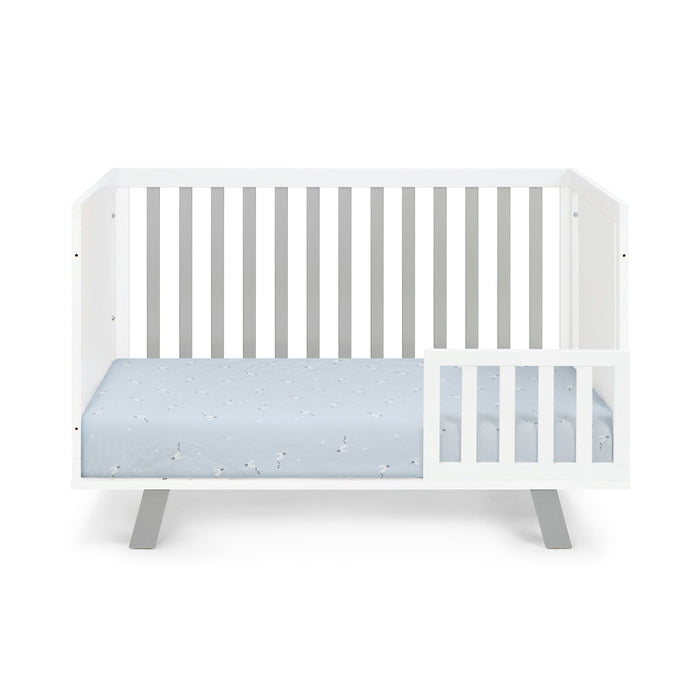 Wood Standard Three In One Convertible Crib - Gray / White