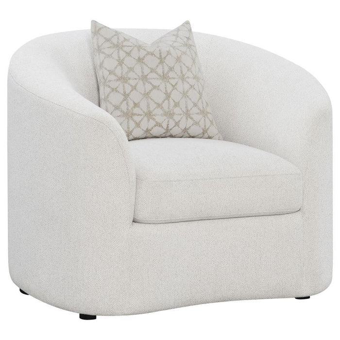 Rainn - Upholstered Tight Back Chair - Latte - Simple Home Plus