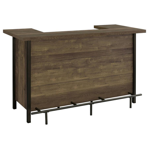 Bellemore - Rectangular Storage Bar Unit - Rustic Oak - Simple Home Plus