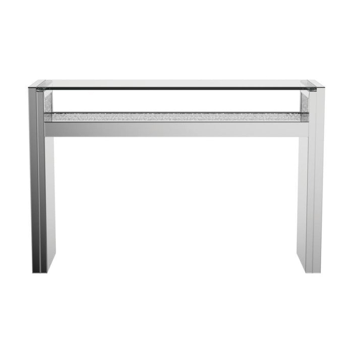 Edna - 1-Shelf Console Table - Silver - Simple Home Plus