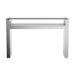 Edna - 1-Shelf Console Table - Silver - Simple Home Plus