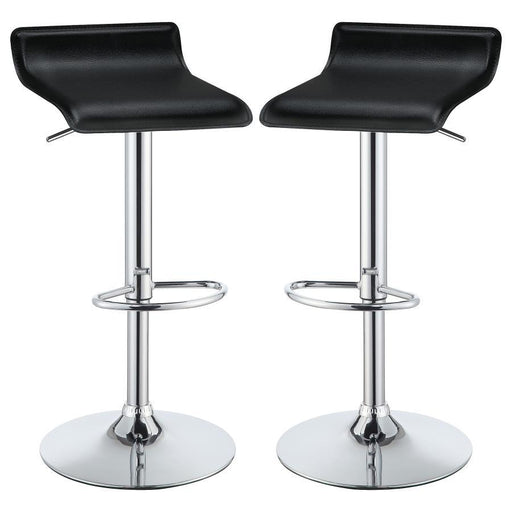 Bidwell - 29″ Upholstered Backless Adjustable Bar Stools (Set of 2) - Simple Home Plus