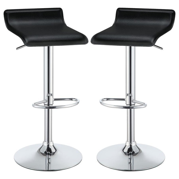 Bidwell - 29″ Upholstered Backless Adjustable Bar Stools (Set of 2) - Simple Home Plus