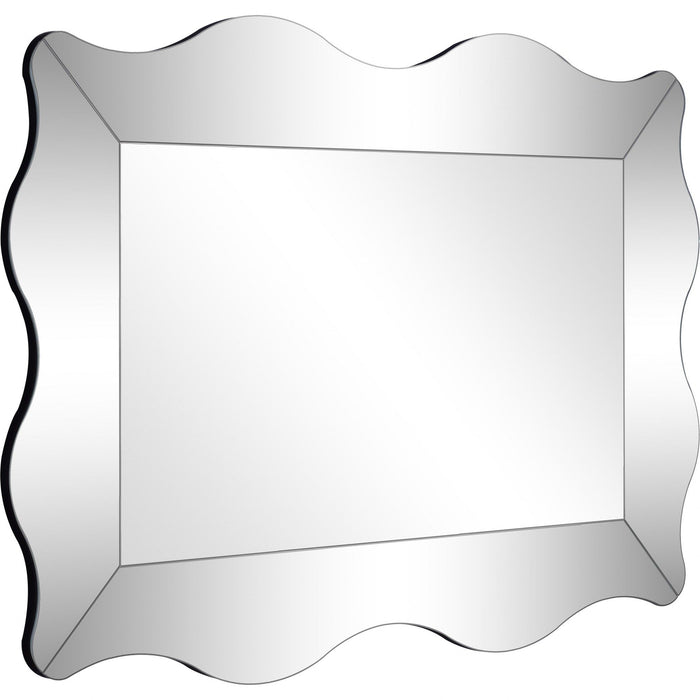 35" Novelty Glass Framed Accent Mirror - Clear