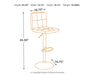 Bellatier - Adjustable Height Barstool (Set of 2) - Simple Home Plus