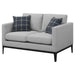 Apperson - Cushioned Back Loveseat - Light Gray - Simple Home Plus