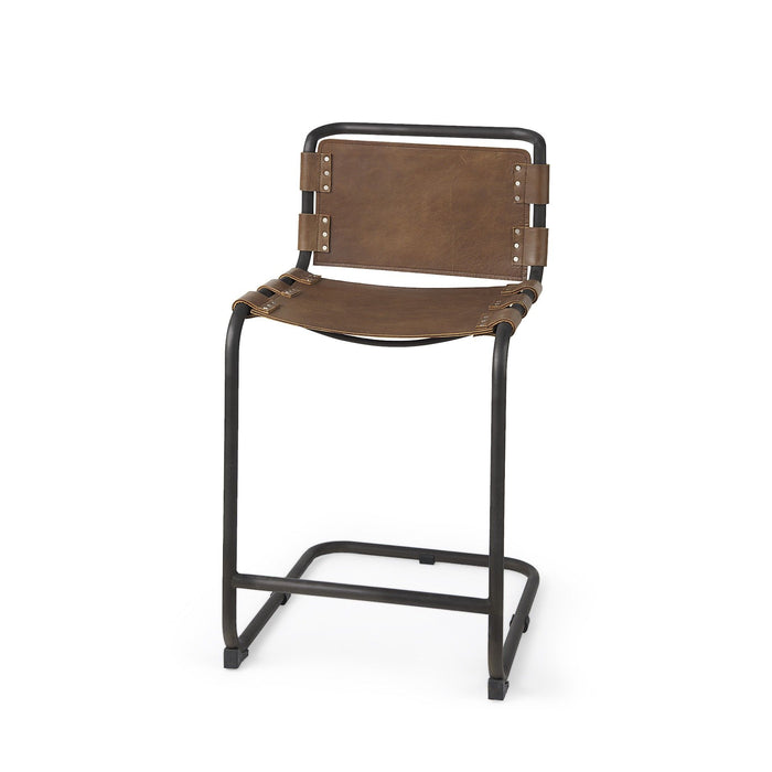 Steel Bar Chair - Brown / Black