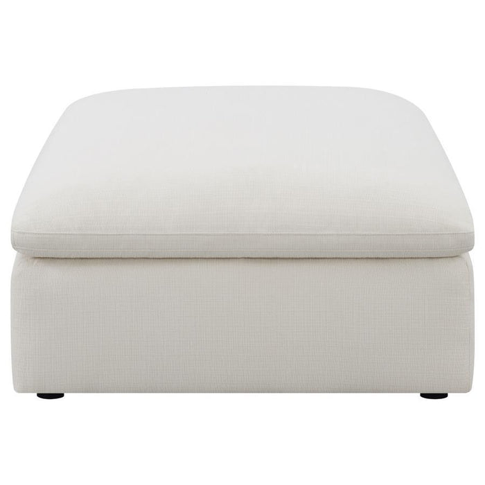 Hobson - Cushion Seat Ottoman - Off-White - Simple Home Plus