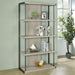 Loomis - 4-Shelf Bookcase - Whitewashed Gray - Wood - Simple Home Plus