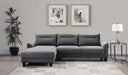 Caspian - Upholstered Curved Arms Sectional Sofa - Simple Home Plus