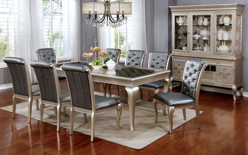 Amina - 6 Dining Table - Champagne - Simple Home Plus