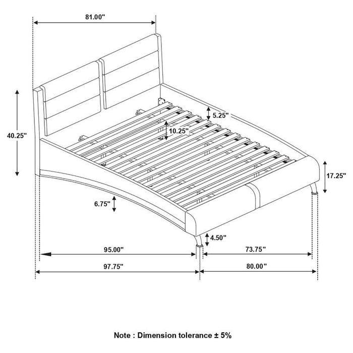 Jeremaine - Upholstered Bed - Simple Home Plus