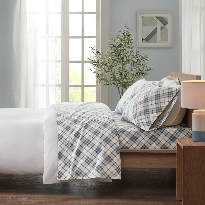 Twin Cozy Sheet Set - Blue Plaid