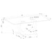 Pruitt - Glass Top Coffee Table - Clear And Satin - Simple Home Plus