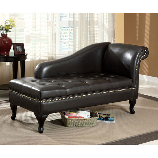 Lakeport - Storage Chaise - Black - Simple Home Plus
