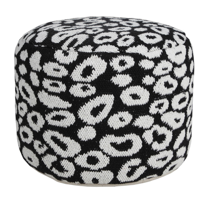 Blend Cotton Ottoman - Black