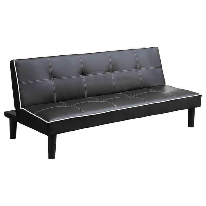 Katrina - Tufted Upholstered Sofa Bed - Black - Simple Home Plus