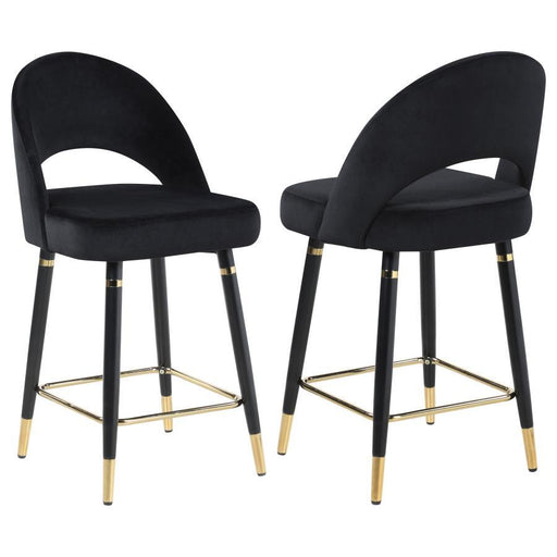 Lindsey - Arched Back Upholstered Counter Height Stools (Set of 2) - Simple Home Plus