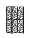 Nailan - 3-panel Open Mosaic Pattern Room Divider - Black - Simple Home Plus