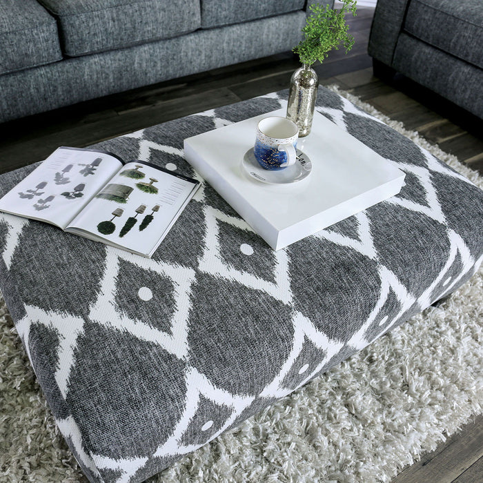 Basie - Ottoman - Gray - Simple Home Plus