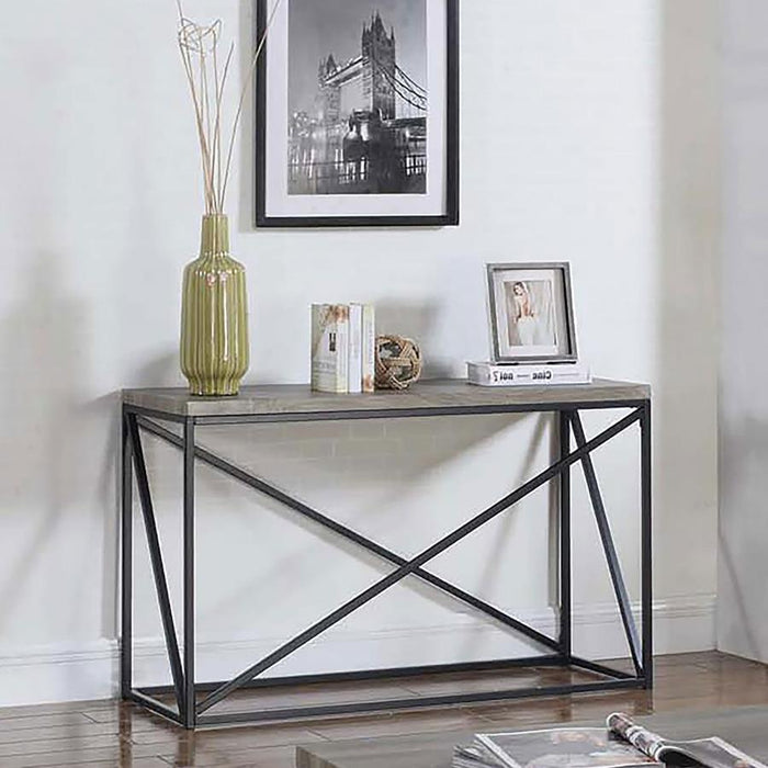 Birdie - Rectangular Sofa Table - Sonoma Gray - Simple Home Plus